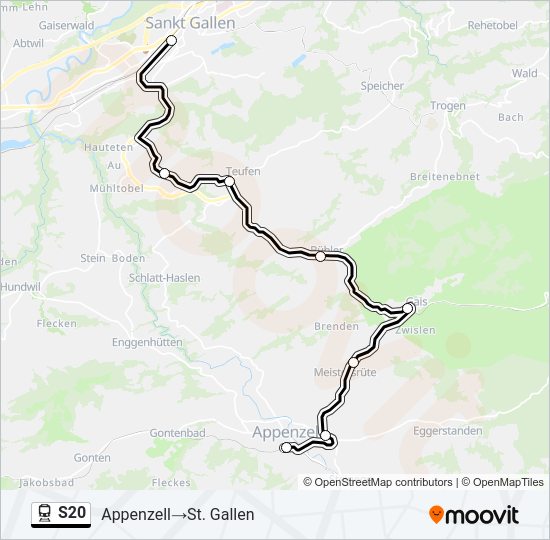 S20 Train Line Map