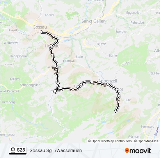 S23 Train Line Map