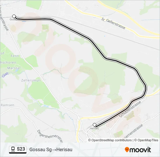 S23 Train Line Map