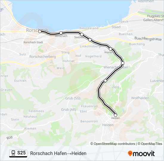 S25 Train Line Map