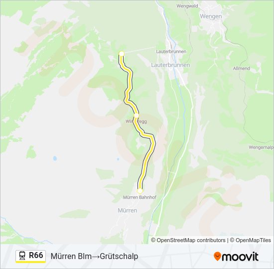R66 Train Line Map