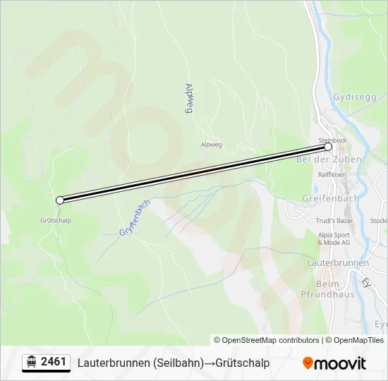 Seilbahnlinie 2461 Karte
