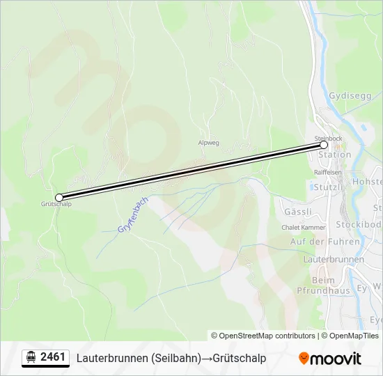 Seilbahnlinie 2461 Karte