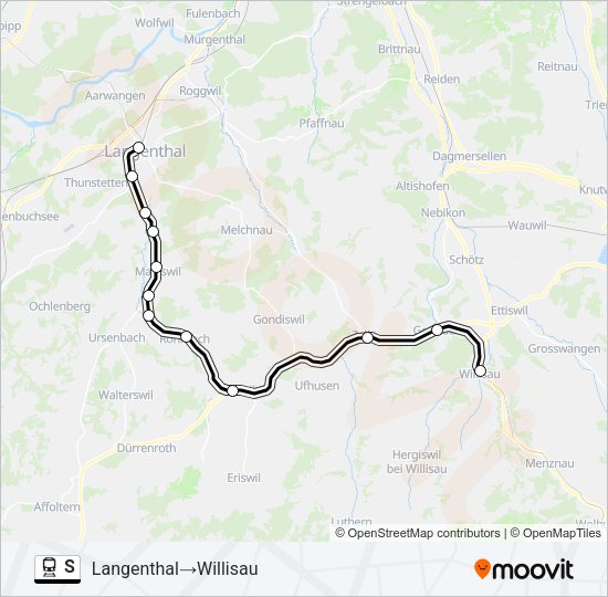 S Train Line Map