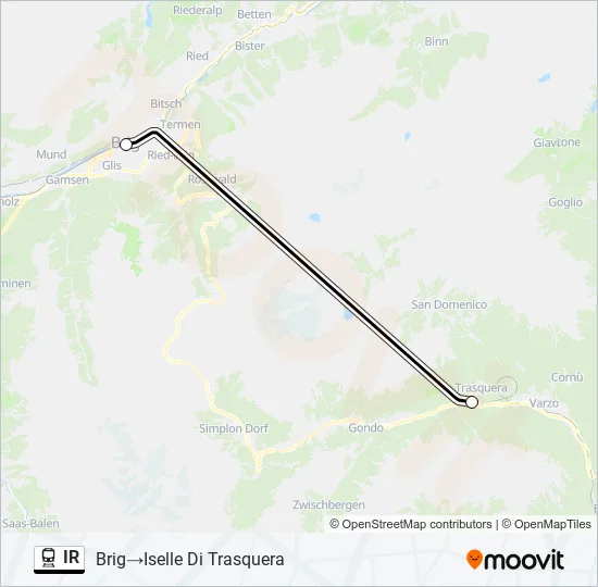IR Train Line Map