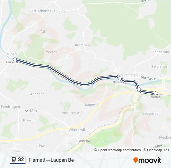 S2 Train Line Map