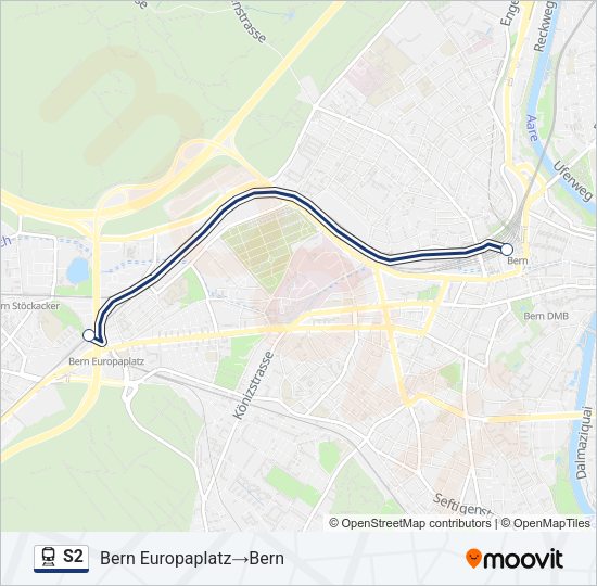 S2 Train Line Map