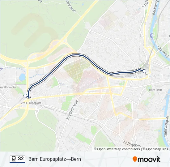 S2 Train Line Map