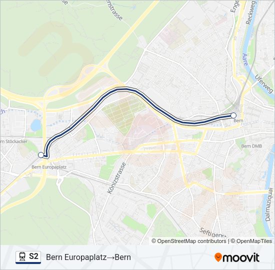 S2 Train Line Map