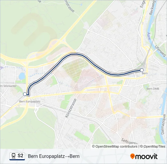 S2 Train Line Map