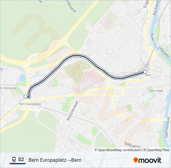 S2 Train Line Map