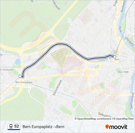 S2 Train Line Map