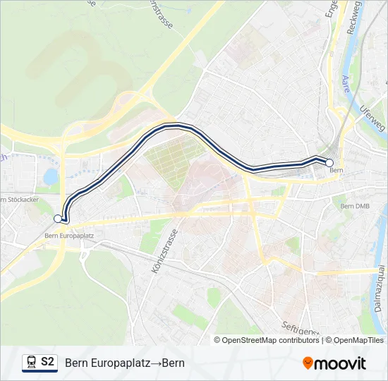 S2 Train Line Map
