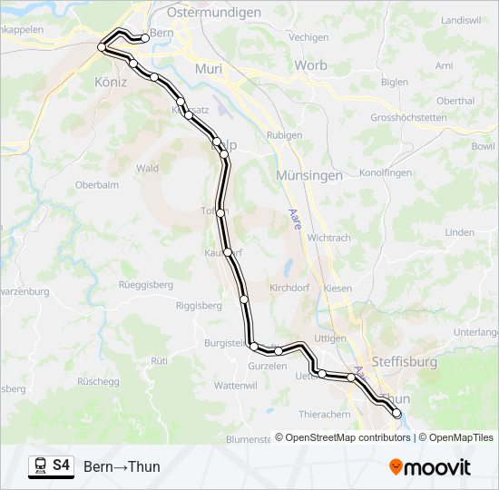 S4 Train Line Map