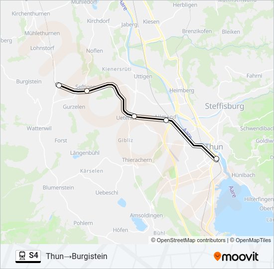 S4 Train Line Map
