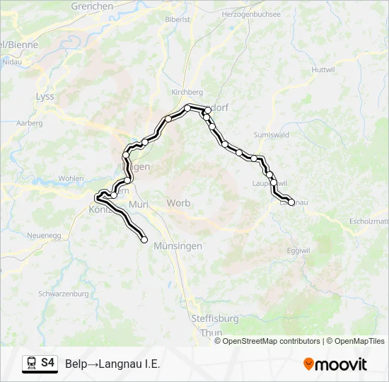 S4 Train Line Map