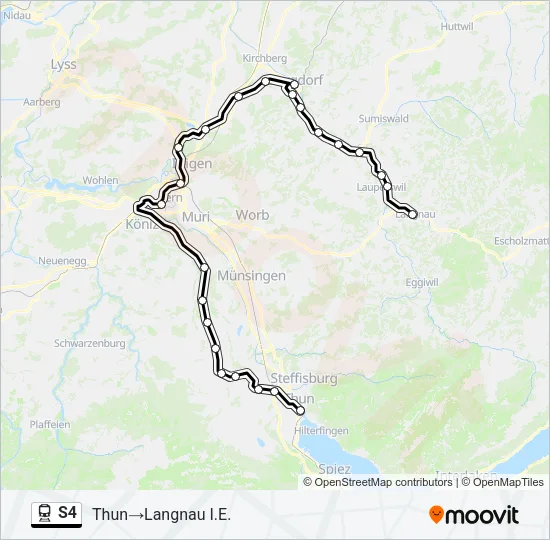 S4 Train Line Map