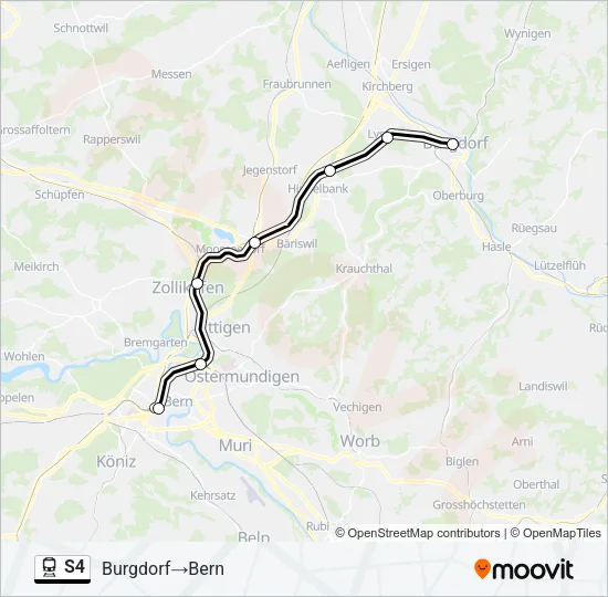 S4 Train Line Map