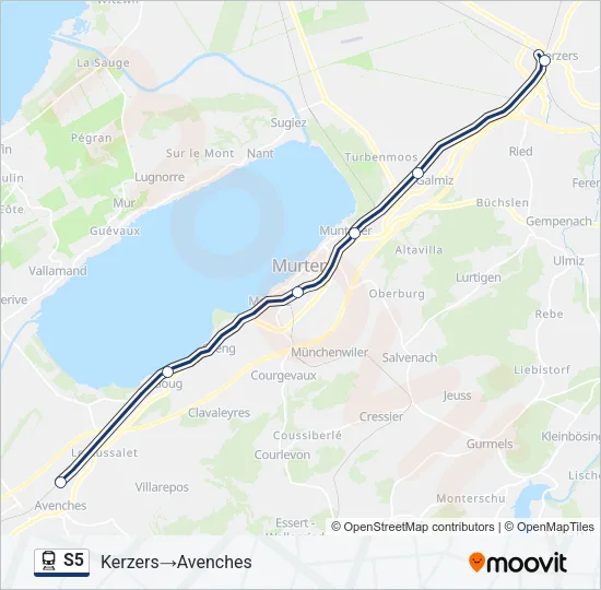 S5 Train Line Map