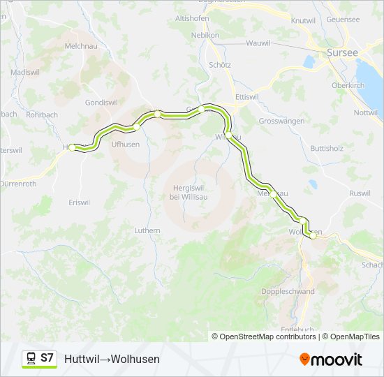 S7 Train Line Map