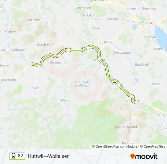 S7 Train Line Map