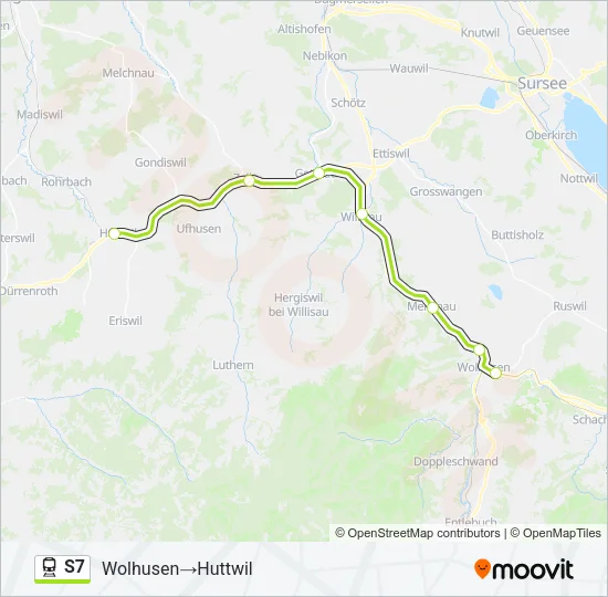 S7 Train Line Map