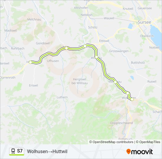 S7 Train Line Map