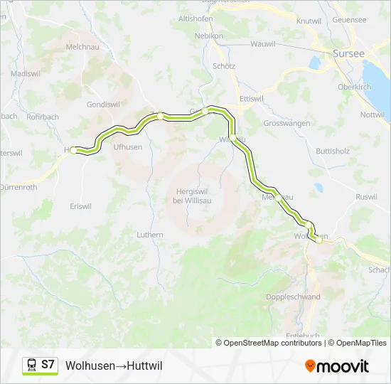 S7 Train Line Map