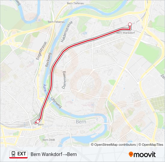 EXT Train Line Map