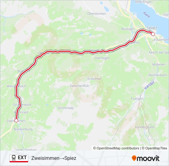 EXT Train Line Map