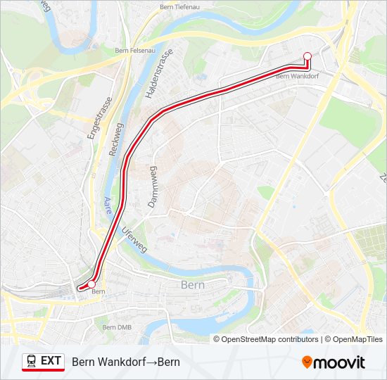 EXT Train Line Map