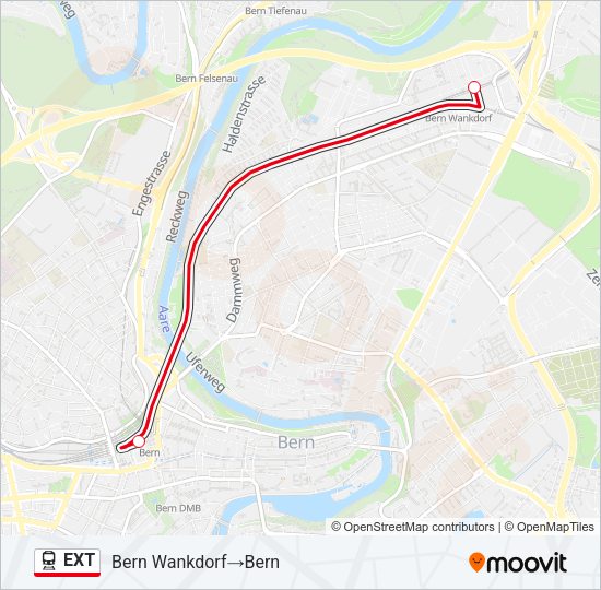 EXT Train Line Map
