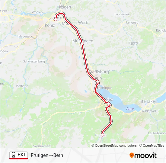 EXT Train Line Map