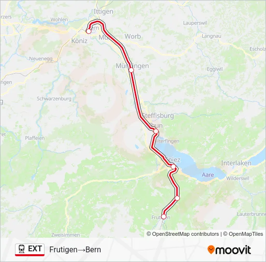 EXT Train Line Map