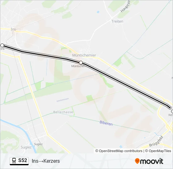 S52 Train Line Map