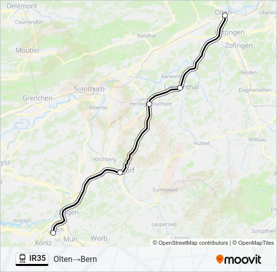 IR35 Train Line Map
