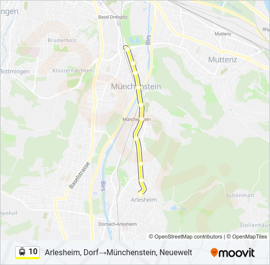 10 Light Rail Line Map