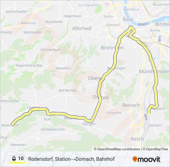 10 Light Rail Line Map