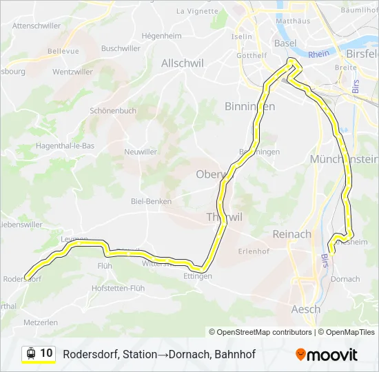 10 Light Rail Line Map
