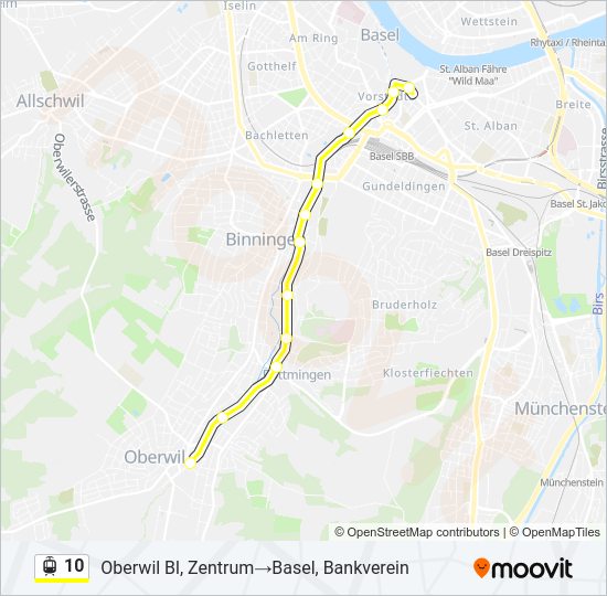 10 Light Rail Line Map