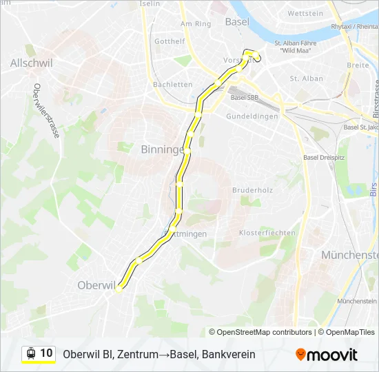 10 Light Rail Line Map