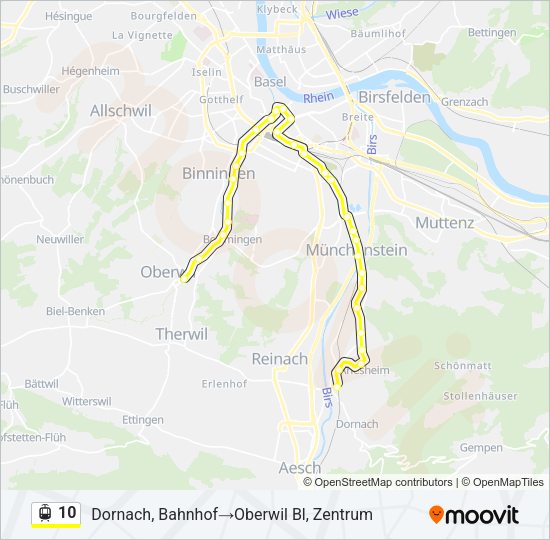 10 Light Rail Line Map
