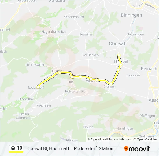 10 Light Rail Line Map