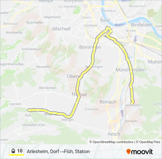10 Light Rail Line Map