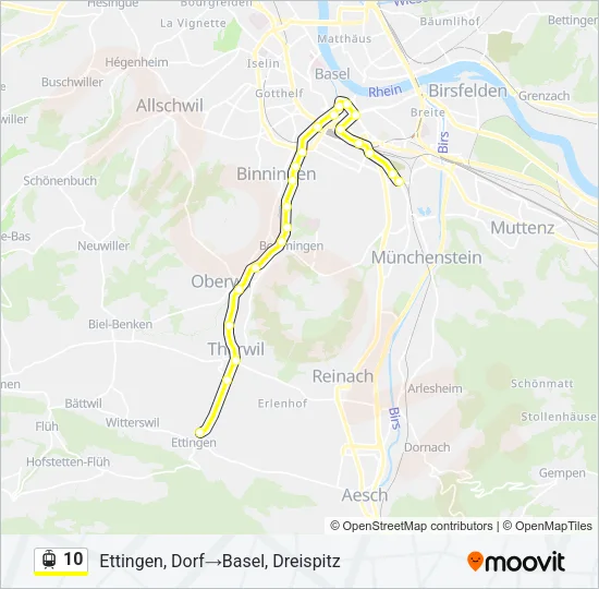 10 Light Rail Line Map