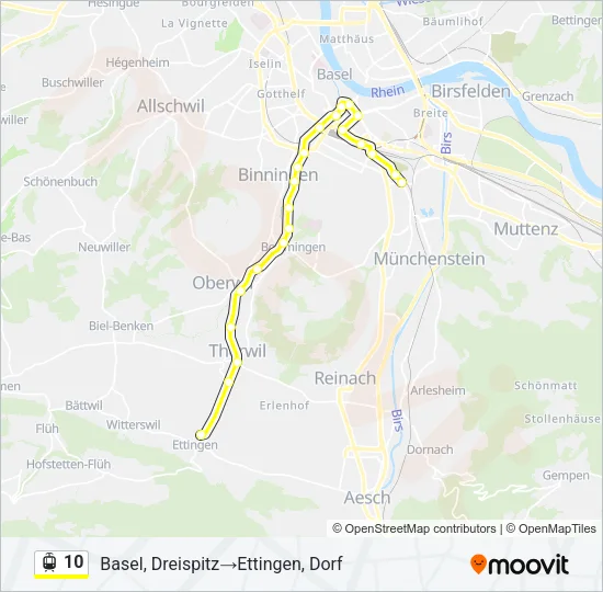 10 Light Rail Line Map