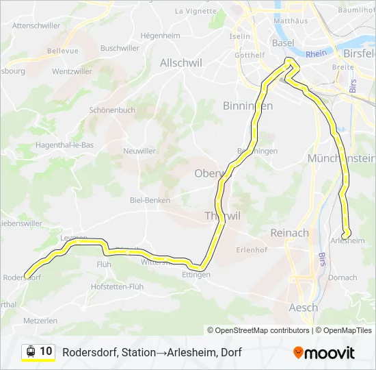 10 Light Rail Line Map