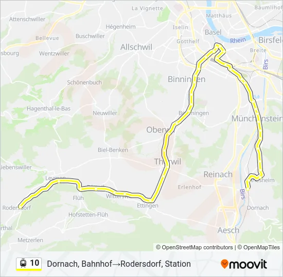 10 Light Rail Line Map
