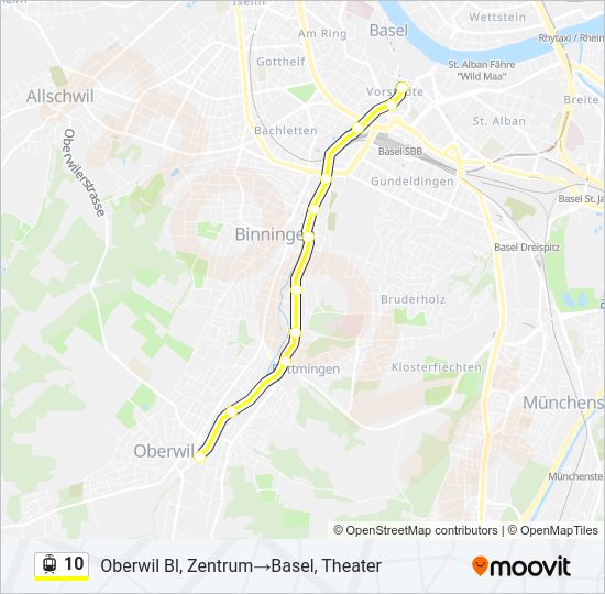 10 Light Rail Line Map