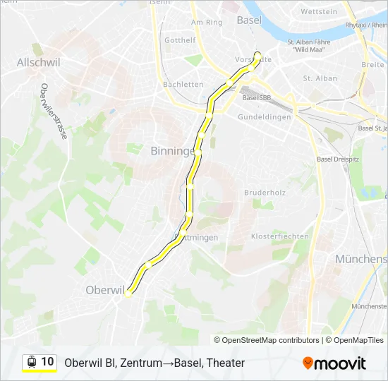 10 Light Rail Line Map